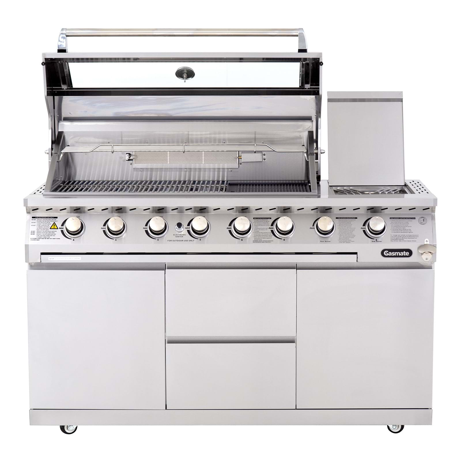 Gasmate professional 6 shop burner bbq kitchen