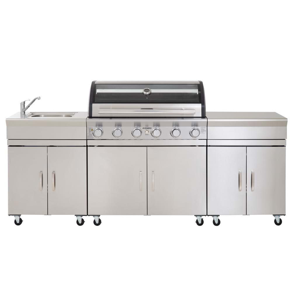 Stainless steel 2024 6 burner bbq