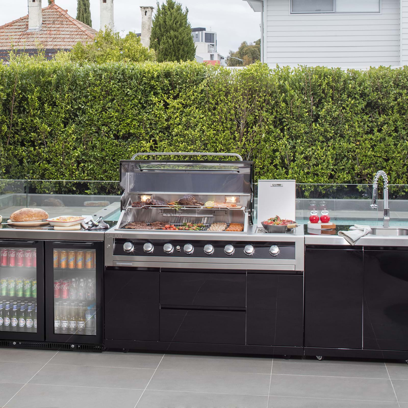 Gasmate Galaxy Black Outdoor Kitchen - Package 2